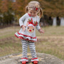 Cotton Pullover Elk Pattern Top Kids Christmas Long Sleeve Suit Clothes Sets Clothes