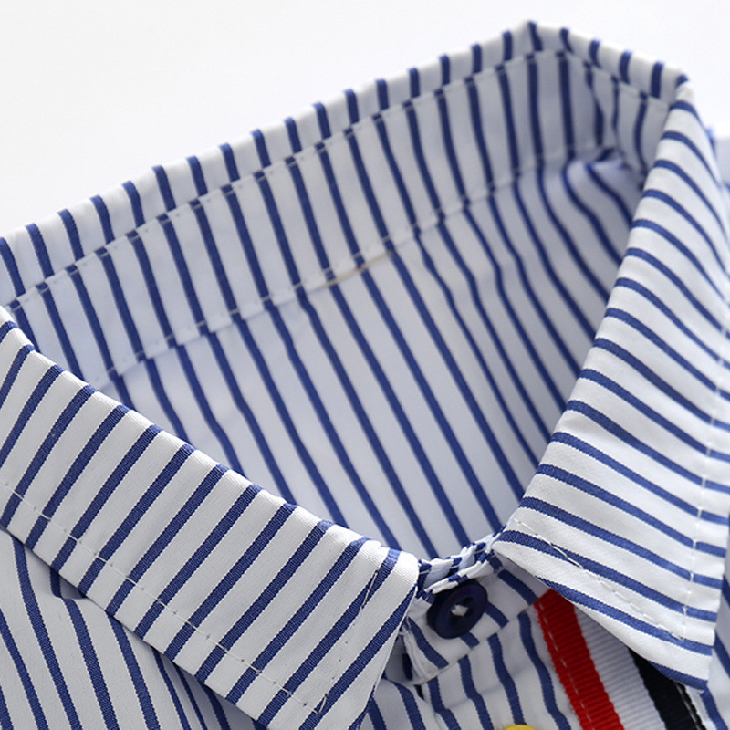 Conyson Summer Toddler Boys Polo Shirt+Shorts Sets Cotton Short Sleeves Stripe T Shirt Casual Baby Boy 2 pcs Suit Outfits
