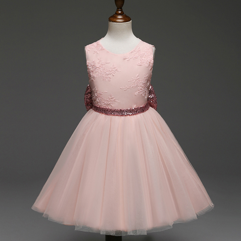 Factory Sale Children Clothes Summer Hot Fashion Kids Party Girl Dress Baby Girl Princess Dresses Baby Girl Summer Dress