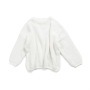 Customize Children Winter Clothing Baby Oversize Pullover Toddler Girl Knit White Sweaters Kids