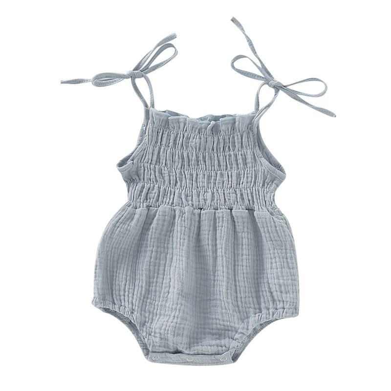 Romper Soft Sleeveless Strap Toddler Jumpsuit Overalls Lovely Cotton Summer Clothing Sleeveless Strap Baby Girl Romper