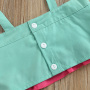 Conyson Wholesale Fashion Boutique Sleeveless Ruffle Cute Top Shorts Summer Girl Clothing Suits Summer Short 3pcs Outfits
