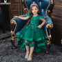 Conyson Wholesale Custom O-Neck A-Line baby Sleeveless pure color clothes Kid Girls Boutique princess Party Dress Kid full dress