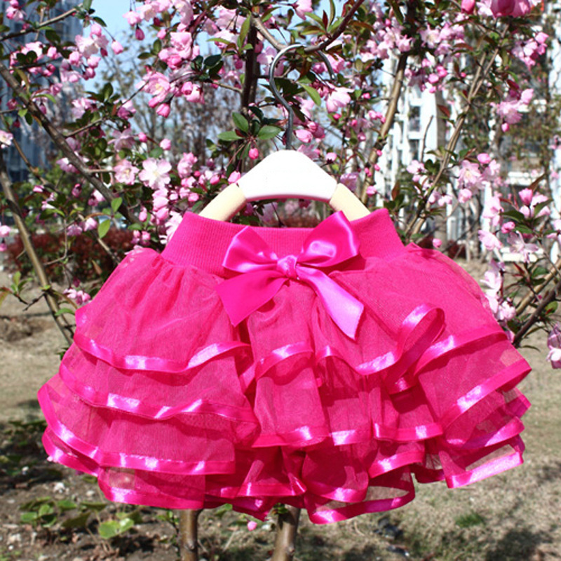 Conyson Wholesale Tutu Skirt Little Girls Cake Tutu Dress Dance Mini Ruffles Birthday Princess Ball Gown Children Kids Clothes