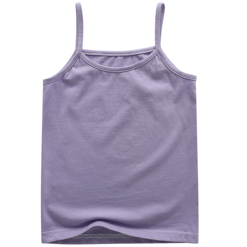 Conyson hot sale boutique Children's baby Korean kid Summer Fashion pure color clothes cotton wear cute Girl's clothing Top vest