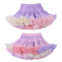Conyson Wholesale Patchwork Girl Dress Dance Mini Ruffles Birthday Princess Kids Solid Skirts Ball Gown litter Girls Tutu Skirt