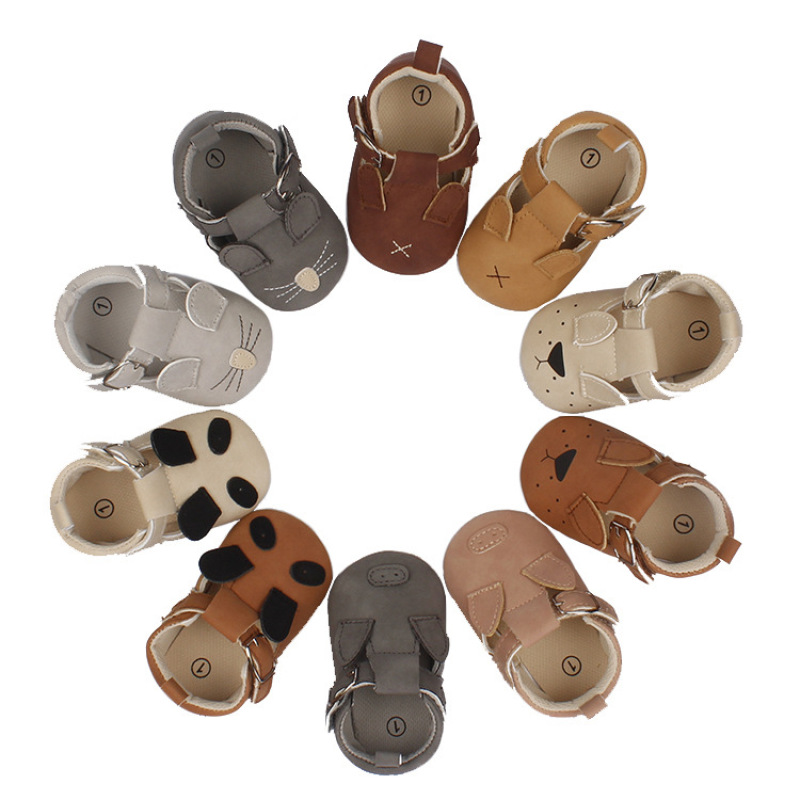 Conyson Animals Cartoon Newborn Infant Toddler Shoes Soft Leather Lovely Comfortable Unisex Single Shoes