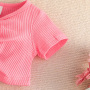 Conyson Summer Princess Wholesale Summer New Design Fancy Top Skirt Two Piece Sweat Puff Birthday 0-3y Kids Girls Party Dresses