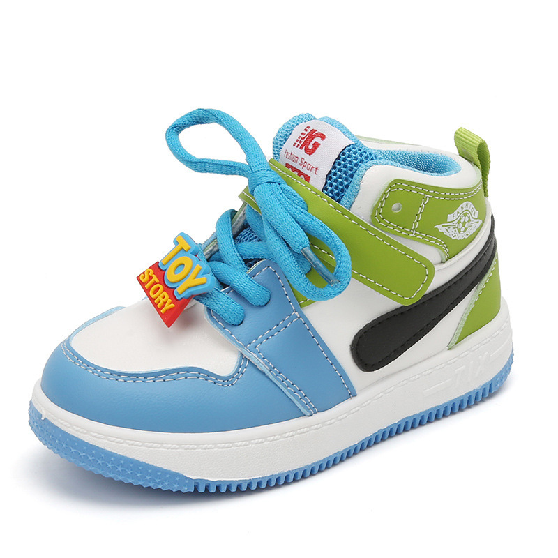 Conyson Kid Sneakers Casual unisex Organizer Football Shoes High Top Non-slip Basketball Shoes Soft Soled Baby Shoes