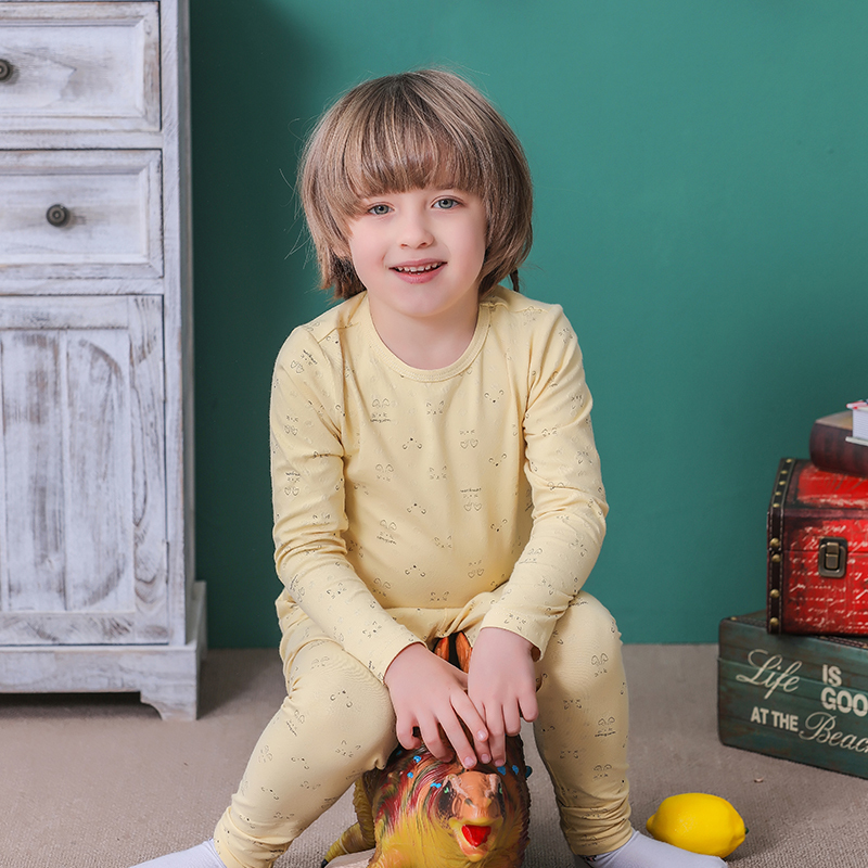 Wholesale 3-13 Years Soft O-Neck Kids Sport Play Child Clothes Boy Clothing Sleeping Pajama Set