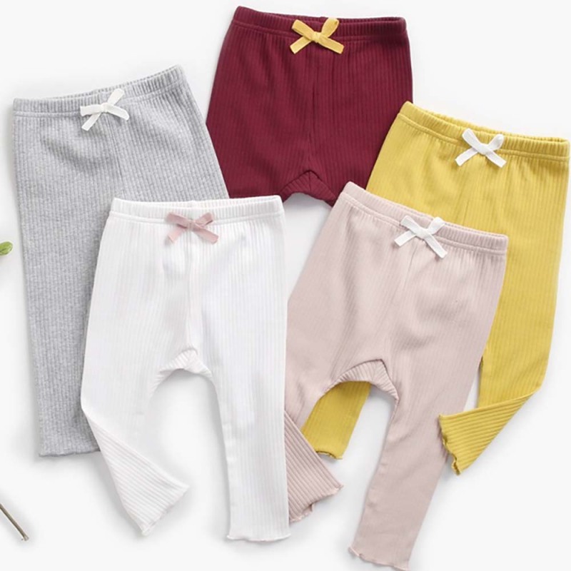 New Korean Version Girls' Leggings Baby Clothing  Printing Bow Kids Legging Winter