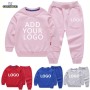 Hot sale Custom Made Outdoor Wholesale toddler jogger sets cotton long sleeve Baby Clothes Kids Tracksuits Sweatsuit Sets