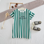 New Fashion Infant Summer Short Girls Sleeve T- Shirt Dress Summer Striped Comfortable Dress Printing Girls T-shirt Dress