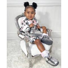 Conyson Hot Wholesale Europeon Style Spring Autumn Letter Printing Design Hoodie Long Sleeve Girls Kids Two Piece Skirt Sets