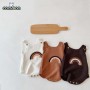 Conyson Wholesale High Quality Newborn Clothing Sleeveless Knit Jumpsuit 3 Colors Rainbow Cotton Baby Rompers