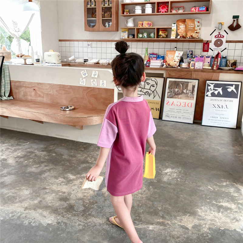 Conyson Wholesale 2023 Korean High Quality Vintage Costume Casual Summer Cotton Short Sleeve Fairy 2-8 Years Kids Clothing Dress