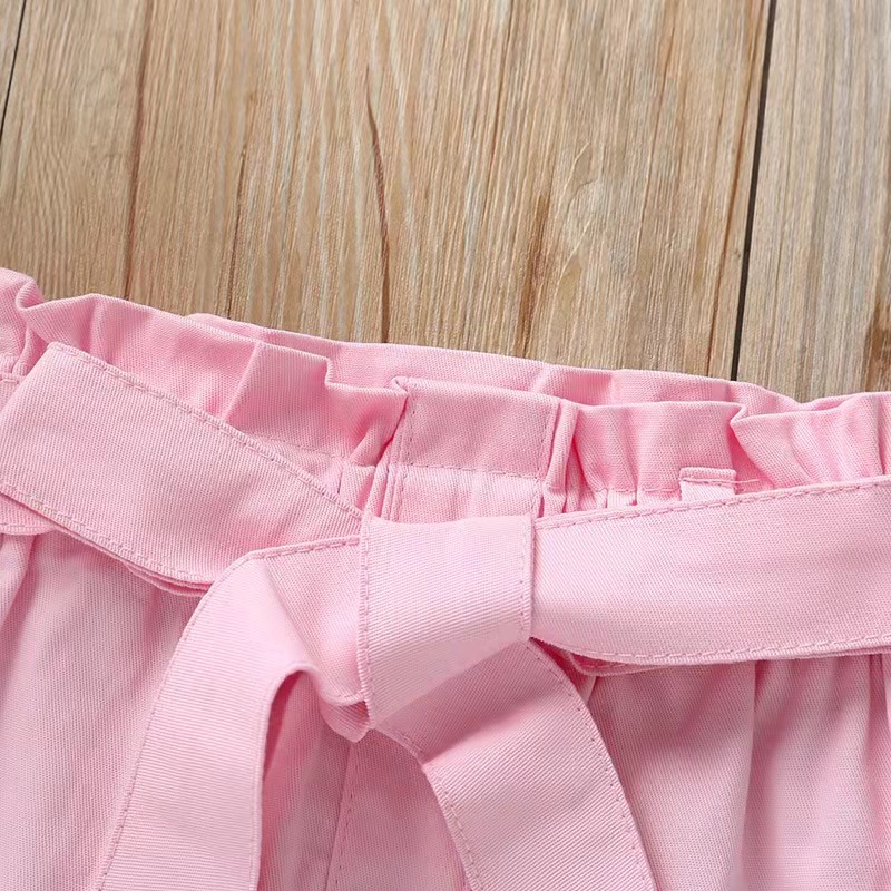 New Wholesale Conyson Summer little Girls Summer Clothing Sets Trumpet Sleeve Floral Patterns Top T-shirt Baby Skirt Sets