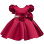 Conyson New Style Wedding polyester Frock baby Kids Girls Birthday Party Princess dress gowns wear clothing full Girls Dresses