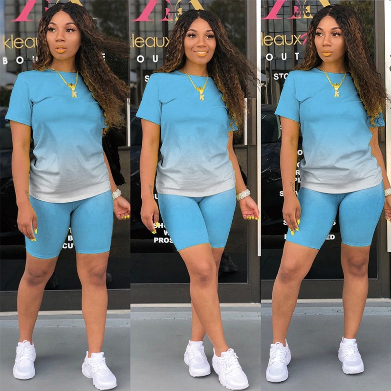 Wholesale Custom Logo Jogger Tracksuit Workout Digital printing Summer Women 2 Pieces Gym Yoga Matching Shorts Fitness Lady Set