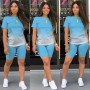 Wholesale Custom Logo Jogger Tracksuit Workout Digital printing Summer Women 2 Pieces Gym Yoga Matching Shorts Fitness Lady Set