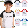 Conyson Wholesale Hot Summer Kids Clothes Unisex Baby Boys and Girls Custom Logo Cotton Patchwork Short Sleeve T-shirt Shorts