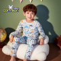 Wholesale Soft Anti-Static O-Neck Knitted Boy's Sleepwear Korean Kids Custom Pajamas Set