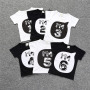Conyson hot sale Fashion boutique Children's baby Korea kid print number low moq shirt wear Summer boy Girl clothing Top T-shirt