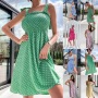 Conyson New Summer Clothing Woman Chiffon Dresses Formal Elegant Clothes Adult Girls Holiday Casual Women's Dress