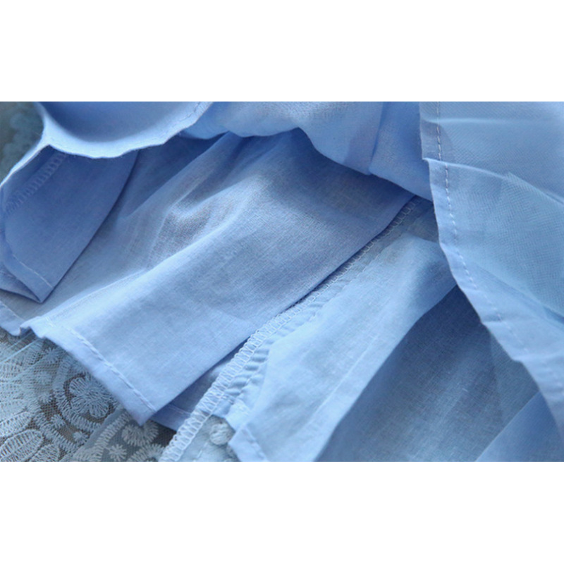 Conyson high Quality korea fashion designers boutique Girls summer casual Dresses Girls embroidery flower Long Sweater Dresses