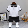 Conyson Summer Newborn Bulk Summer Boutique 2023 Baby Boy Cotton Toddler Clothinhg Suit 1-5 Years Boys Shorts And Shirt Set