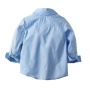 Newest Boys Gentlemen Suits Long-sleeved Collar Shirt Denim Boys Clothing Handsome Set