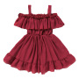 Hot sale Summer 1-6 year kid girl birthday children sweet clothes infant toddler short sleeve ruffle baby princess party dress