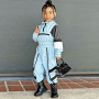 Conyson New Fashion Kids Clothing Spring Windbreaker Long Sleeve Jacket Biker Set Long Pants Two Pieces Tracksuits Sets