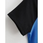 Conyson Hot Sale Custom Print Plain Summer Cotton Slim Fit T Shirt Short Sleeve Curved Hem Splicing Hits Two Color T-shirt Women
