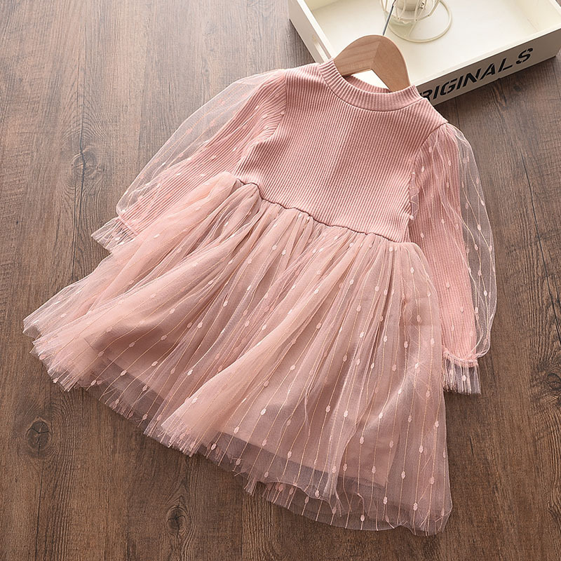 Girls Wholesale Clothing Baby Long Sleeve Autumn Dresses Kids Dresses Party Dress Kids Princess Kids For Girl Clothes