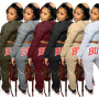 Conyson Custom Logo Designer Solid Fashionable Long Sleeve Letter Printed Sweatshirt Casual Pants Hoodies Jogger For Women Sets