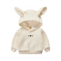 Conyson Unisex Hot Sale Baby Kids Boy Girl Pullover Cute Baby Sweatshirt Customize Rabbit Ear Outfit Toddler Baby Kids Hoodies