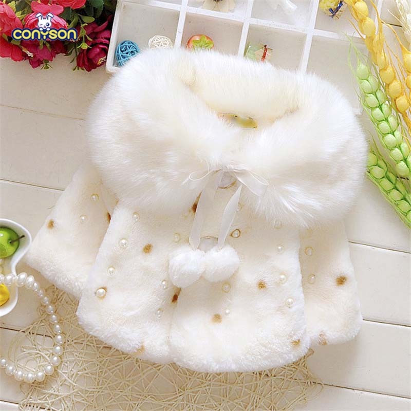 2021 Kids Winter Girls Thick Warm Cloak Autumn Winter Cotton Jacket Coat Red Baby Clothes