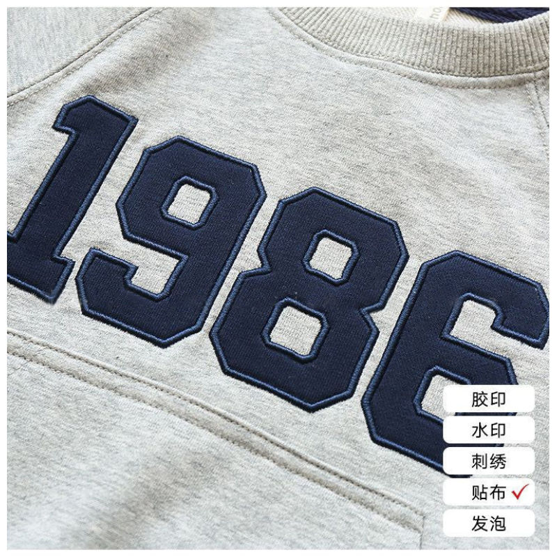 Kids Clothing Casual Letter Printing Pullover Sweatshirt Outwear Autumn Winter Warm Boys Plain Hoodies
