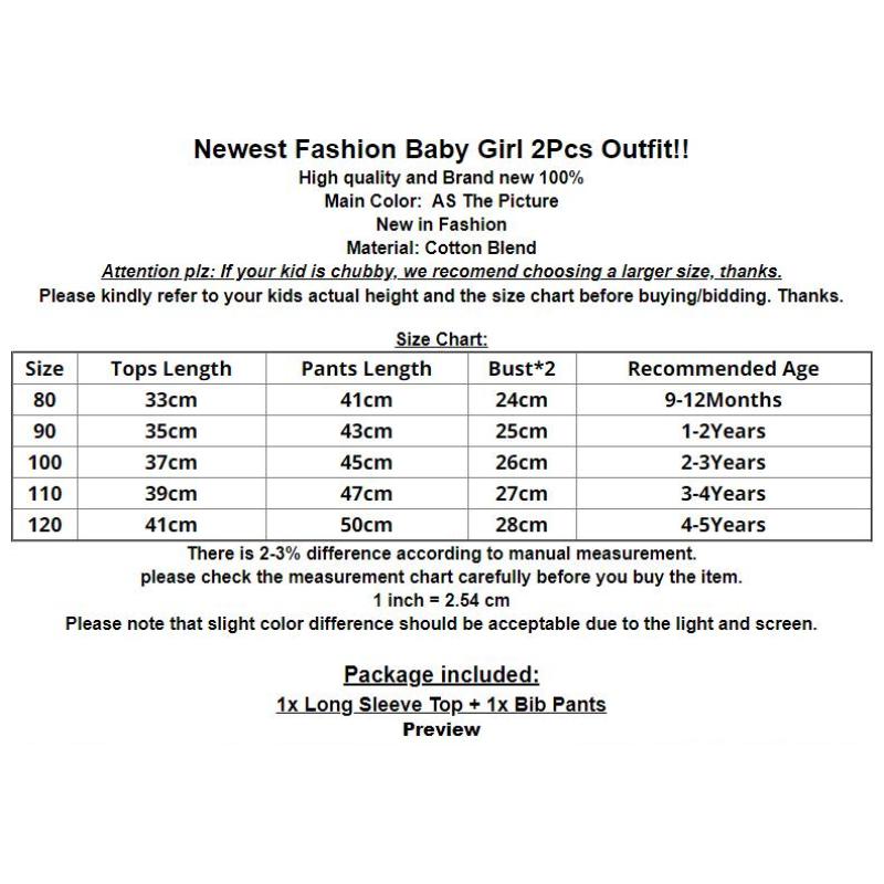 Conyson Toddler Kids Baby Girl Flower Print Flare Long Sleeve Floral Tops+Pants Overall Outfits sweet girl clothes set