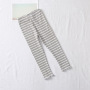 Customize Tight Breathable 2-7Years Plain Dyed Knitted Girls Trousers Wholesale Stripe Kids Leggings