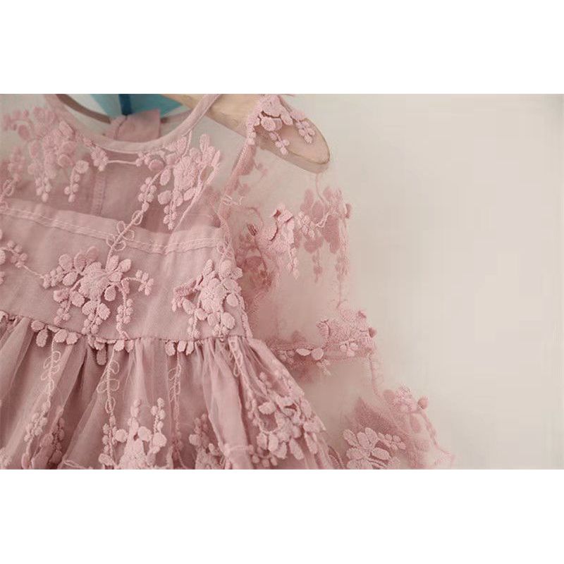 Hot Casual Baby Dress Girl Latest Summer Designs Girls Lace Baby Dress Birthday Party Girls Frock