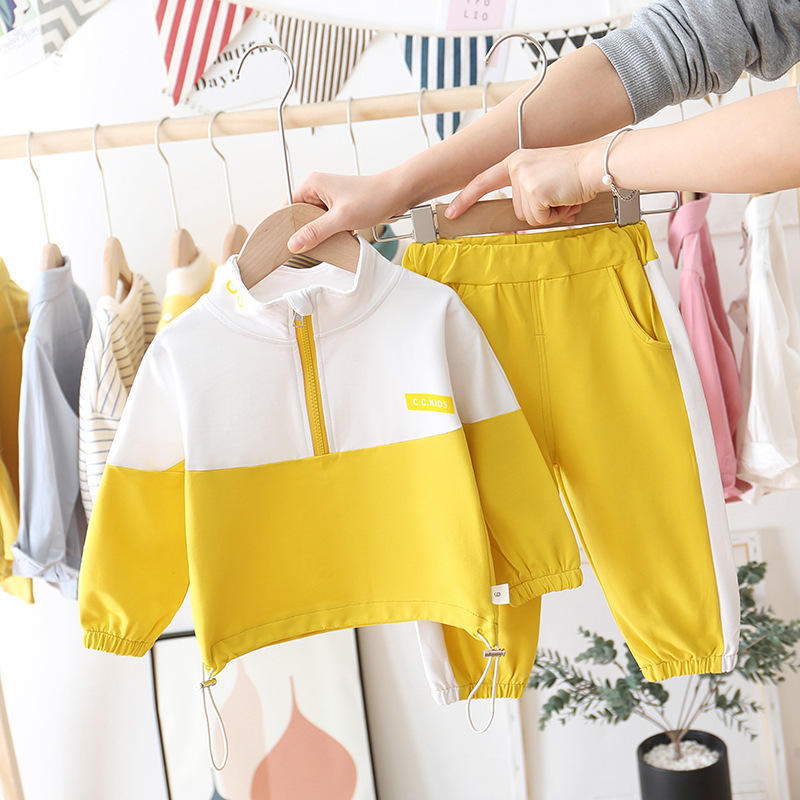 Conyson Fashion Autumn Baby Cotton Jacket Pants 2Pcs/Sets Boys Casual Costume Infant Clothing Kids Tracksuits