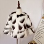 New Autumn And Winter Kids Lovely Warm Plush Coat Girls Colorful Faux Fur coat jacket