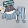Conyson Spring Cotton Kid Boys Fashion Full Sleeve Hoodie Pants 2pcs Set Fall Sportswear Children's Clothing Sets for Boys