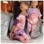 Conyson Toddler Girls Summer Short Sleeve Colorful Trendy fashion tie dye short sleeve t shirt stacked legging set