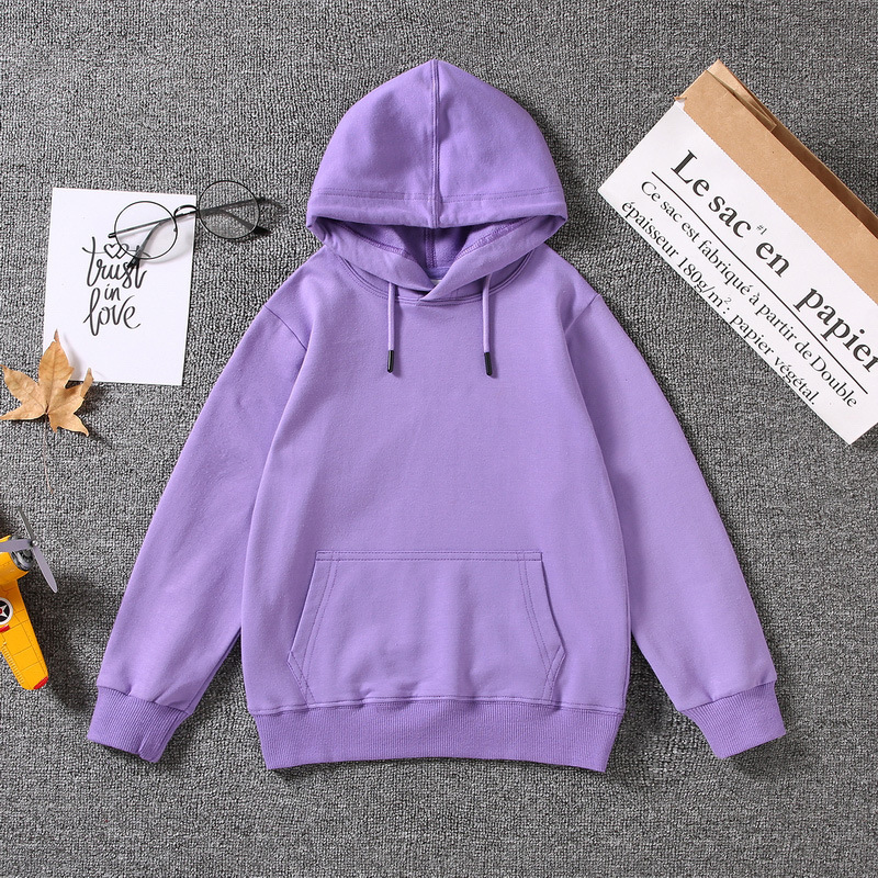 High Quality Wholesale Custom Sweatshirts Knitted Kids Pullover Hoodies Blank