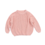 Customize Children Winter Clothing Baby Oversize Pullover Toddler Girl Knit White Sweaters Kids