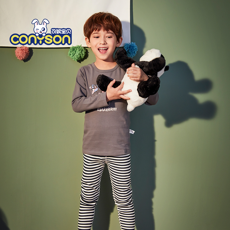 Kids thermal carton pajamas set bulk wholesale kids pajamas