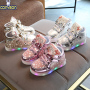 Conyson High Quality Lead The Industry Wholesale Price Kids Shoe Rack Children's Luminous Casual Shoes Flash Light Kids Shoes